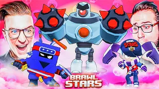 НАШ ПЕРВЫЙ БОСС! ЭТО НЕРЕАЛЬНО СЛОЖНО! БОЙ С РОБОБОССОМ! BRAWL STARS!