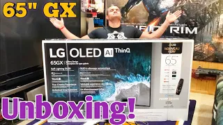 2020 LG G10 65" GX 4K OLED TV  : Unboxing with Table Stand & Set Up!