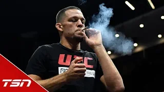 Diaz discusses smoking at open workout, events leading up to UFC 241