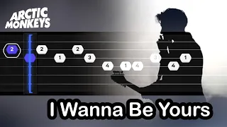 Arctic Monkeys - I Wanna Be Yours (EASY SLOW Guitar TABS & BASS Tutorial)