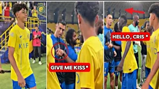 Cristiano Ronaldo meet Cristiano Junior & Congratulates Alnassr U13 Team👏