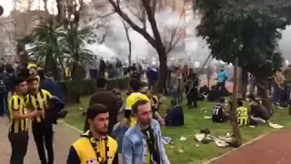 Fenerbahçe supporters before the derby with Galatasaray