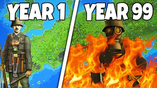 World War 1 but it lasts 100 YEARS!? - Worldbox