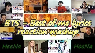 [BTS] Best of me lyrics video｜reaction mashup