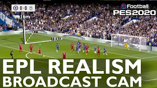 Real-life EPL stadium-specific Broadcast Cameras for PES 2020 and PES 2021