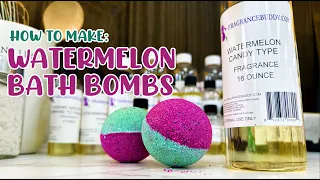 How to Make a Bathbomb (Bubbly Watermelon Bathbombs)