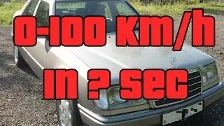 Mercedes W124 E220 0-100 km/h acceleration