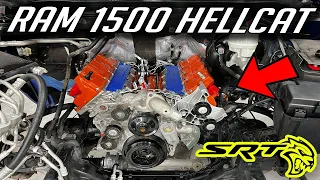 Hellcat Swapped Dodge RAM 1500 | Part 1 | Putting in the Engine