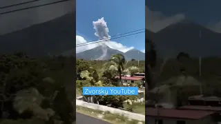Вулкан 🌋 Фуэго в Гватемале пробудился ото сна и начал красочное извержение - Чрезвычайные События