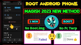 How To Root Android Phone In 2023 | Magisk 25.2 Method Android 11 12 10 9 8 Safe Root No Pc Kingroot