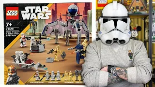 ZESTAW BITEWNY Z ŻOŁNIERZEM ARMII KLONÓW I DROIDEM BOJOWYM 👊 LEGO STAR WARS 75372 RECENZJA