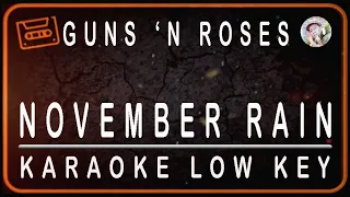 GUNS 'N ROSES - NOVEMBER RAIN - KARAOKE LOW KEY (Ab=DO)