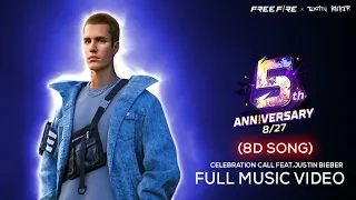 Celebration Call Free Fire - Justin Bieber | Free Fire 5th Anniversary (8D Version)