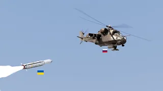 STINGER bullied Russian Mi-24 helicopter | "Flying Tank" was downed in Ukraine - All Pilots captured