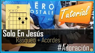 Solo en Jesús tutorial con guitarra acustica| In Christ alone guitar tutorial | Hillsong