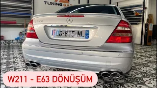 Mercedes w211 e63 dönüşüm body kit