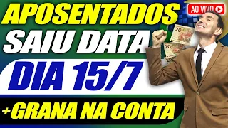 SAIU DATA FINAL dia 15 + GRANA Liberada PARA os APOSENTADOS + Benefício Surpresa João Financeira