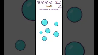 Tricky brains level 11 which bubble is the biggest walkthrough solution