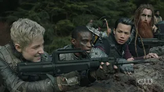 The 100 7x16 "The Last War" - Saving You're Asses