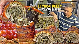 SPICY LECHON BELLY na may "LAING sa LOOB" na Nakatago sa Pasig! UNIQUE ang VERSION ng LECHON dito!