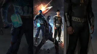 Captain America(with mjolnir) vs Shazam Family #marvel #marvelvsdc #short