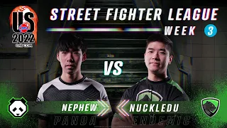 Nephew (Kolin) vs. NuckleDu (Guile) - FT2 - Street Fighter League Pro-US 2022 Week 3