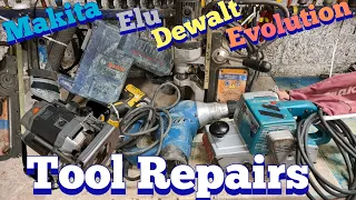 Repairing powertools, Elu, evolution, makita, Paslode tools all in need of repair