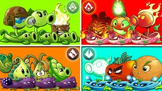 Tournament 4 Team FIRE x PEA x PULT x ELECTRIC - Who Will WIn? - Pvz 2 Team Plant Battlez