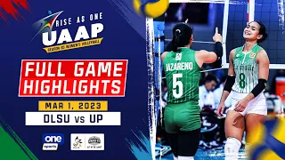 DLSU vs. UP round 1 highlights | UAAP Season 85 Women's Volleyball - Mar. 1, 2023