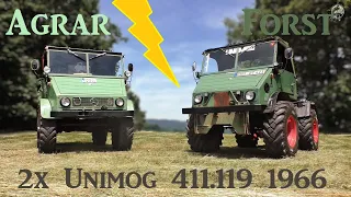 Unimog 411 Forst VS Agrar | Zwei 411.119 im Unimogvergleich