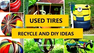 45+ Recycle Used Tires DIY Ideas for Garden & House 2017