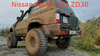 Jeep Grand Cherokee ZJ 5.2 vs Nissan Patrol Y61 ZD30 Exhaust Sound Off Road Competition