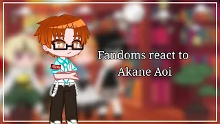 Реакция фандомов на Акане Аой  Fandoms react to Akane Aoi 4/4 || ТМХК / TBHK [🇷🇺🇺🇸]