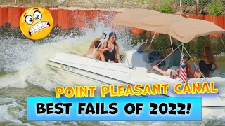 The Best FAILS On The Point Pleasant Canal 2022: High-Speed Boating at Its Finest