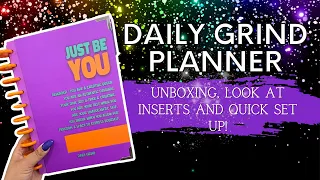 NEW The Daily Grind Planner Unboxing- Inserts and Quick Prep to Setup!