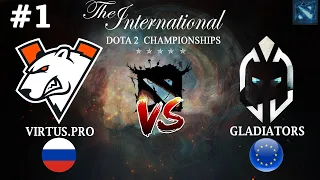 ВП НА ИНТЕ И ИХ ПЕРВЫЙ МАТЧ! | Virtus.Pro vs Gladiators #1 (BO2) The International 2023