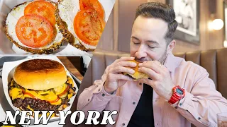 NEW YORK’S BEST BAGEL & VIRAL SMASH BURGERS | NYC Food Tour