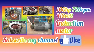 * 100hp motor winding and assembly