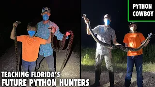 Taking Kids To Catch Giant Pythons In The Florida Everglades