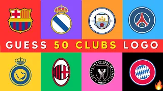 Guess the 50 football (soccer) LOGO🤔🧠 | Football Clubs Edition ⚽