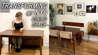 Designing and decorating my NYC apartment dining room!