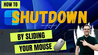 How to shut down Windows by sliding your mouse | slide to shutdown