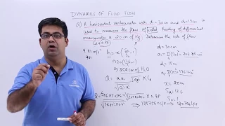 Venturimeter Problem Example