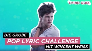 Lieder raten mit Wincent Weiss | Digster Pop Lyric Challenge ♫