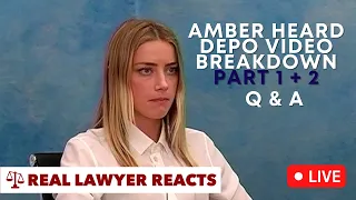 LIVE: Amber Heard Deposition Parts 1 + 2 Q & A