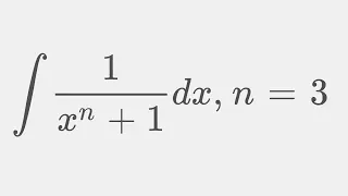 Integral 1/(x^3+1)