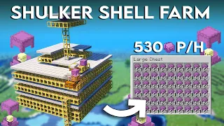 Minecraft Shulker Shell Farm Tutorial 1.20.6 | Easiest Shulker Shell Farm - 530+ Per Hour!