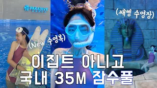 신상 다이빙풀 '파라다이브35' 에 가다🪸 | 35M 잠수풀