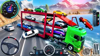 Car Transport Truck Driver Simulator 2024 - Transporting Trailer Truck Driving - Android GamePlay #8