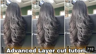 advanced layer cut tutorial #tending #vairalvideo #hairtransformation #hairtutorial